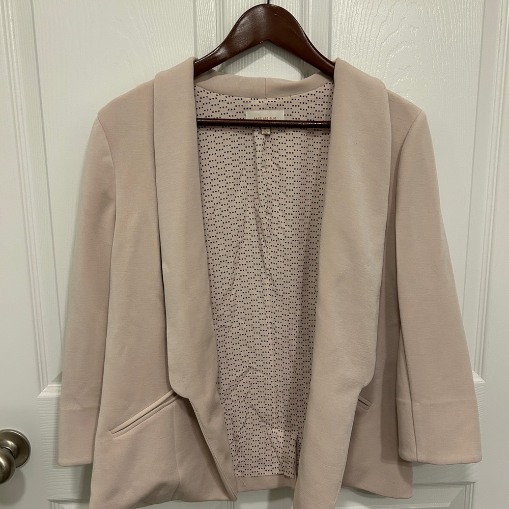 Skies Are Blue Blush Hannah Modal Scuba Blazer